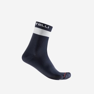 Calzini Castelli PROLOGO LITE 15 Uomo Blu Bianche | 83714XYIR