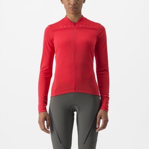 Maglia Castelli ANIMA 4 LONG SLEEVE Donna Rosse | 08419BNIQ