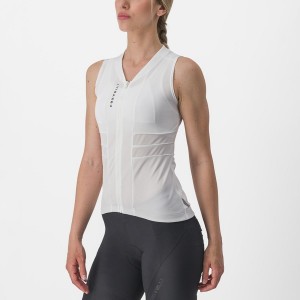 Maglia Castelli ANIMA 4 SLEEVELESS Donna Bianche Nere | 43962UYPS