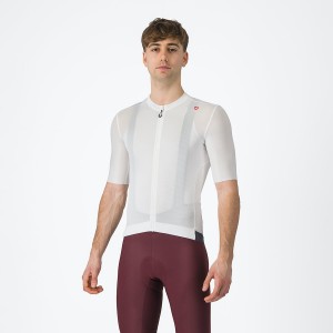 Maglia Castelli ESPRESSO Uomo Bianche Grigie Scuro | 25490AIXY