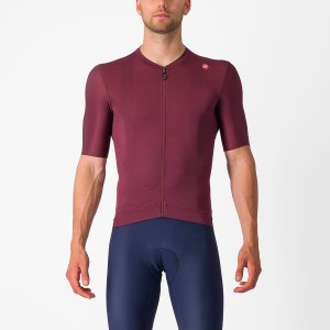 Maglia Castelli ESPRESSO Uomo Bordeaux Profondo Argento | 04523SEWD