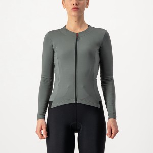 Maglia Castelli FLY LS W Donna Grigie | 09843HWYN