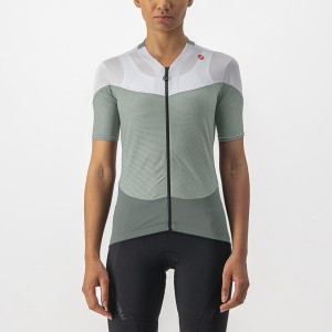 Maglia Castelli GRADIENT COLOR BLOCK Donna Verdi Bianche | 73458HXMA