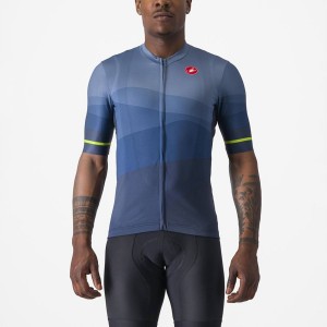 Maglia Castelli ORIZZONTE Uomo Blu Grigie Chiaro Blu | 68720AEBU