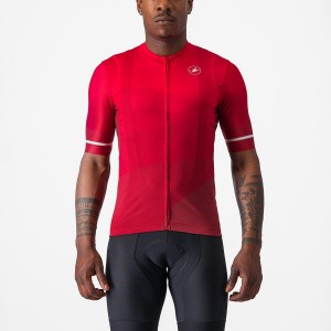 Maglia Castelli ORIZZONTE Uomo Rosse Rosse Bianche | 08243EGCO