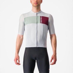 Maglia Castelli PROLOGO 7 Uomo Argento Grigie Verdi | 86045TKUE