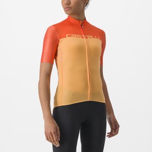 Maglia Castelli VELOCISSIMA Donna Arancioni Rosse Profondo | 38951FXBM