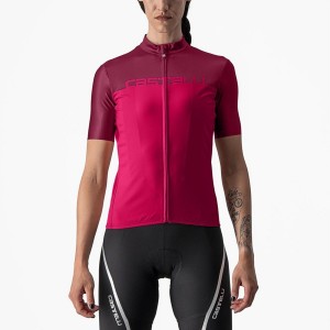 Maglia Castelli VELOCISSIMA Donna Rosse Bordeaux | 07326BKVZ