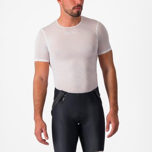 Strato Di Base Castelli PRO MESH 2.0 SHORT SLEEVE Uomo Bianche | 94701WDQH