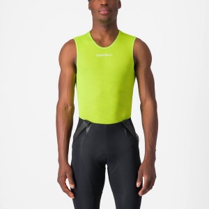 Strato Di Base Castelli PRO MESH 2.0 SLEEVELESS Uomo Verdi Chiaro | 79586EBUV