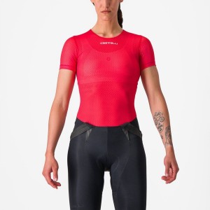 Strato Di Base Castelli PRO MESH W SHORT SLEEVE Donna Rosse | 59821VKIO