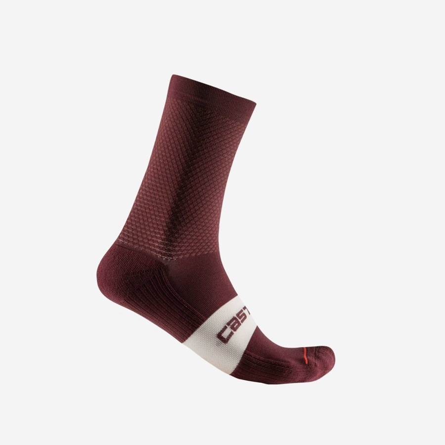 Calzini Castelli ESPRESSO 15 Uomo Bordeaux Profondo | 60392GSUD