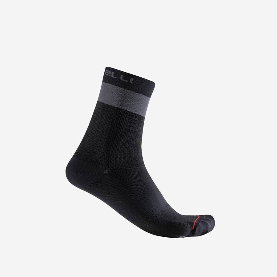 Calzini Castelli PROLOGO LITE 15 Uomo Nere Grigie Scuro | 58712RKQF