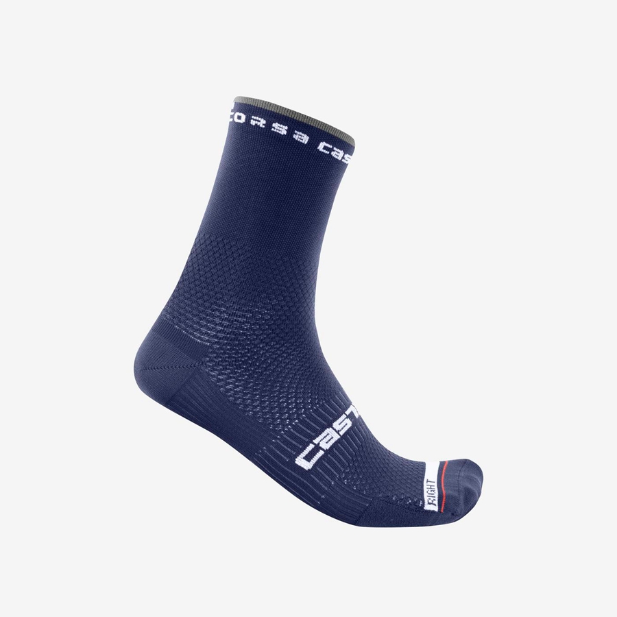 Calzini Castelli ROSSO CORSA PRO 15 Uomo Blu | 79120KZJD