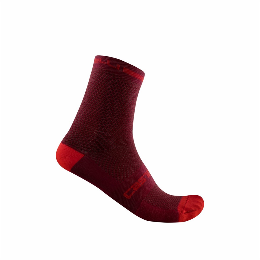 Calzini Castelli SUPERLEGGERA T 12 Uomo Bordeaux | 81297YXFN