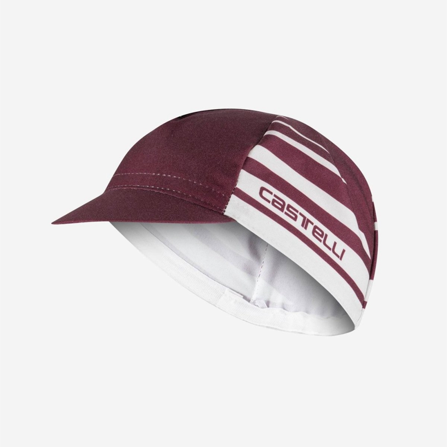 Cappellino Castelli CLASSICO Uomo Bordeaux Profondo Argento | 94870NLEX