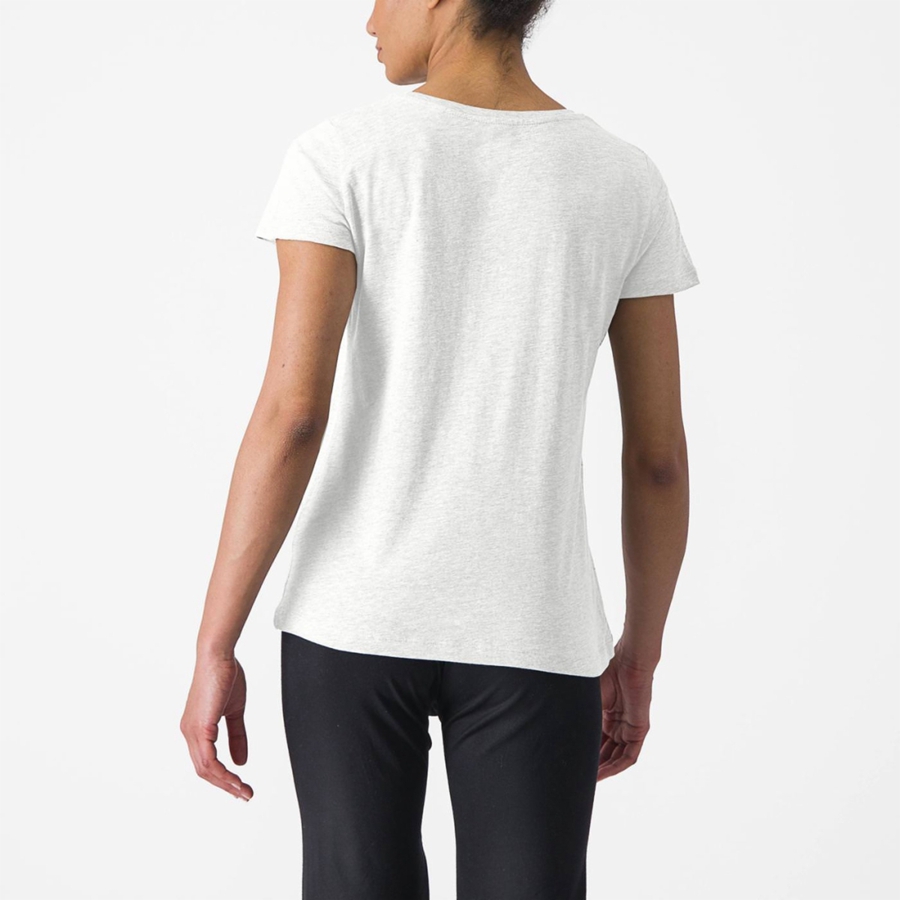 Casual Castelli CASTELLI CLASSICO W TEE Donna Bianche | 87421ZFXV