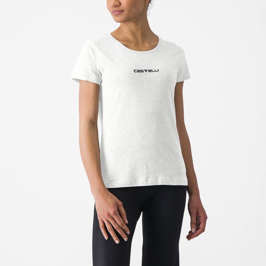 Casual Castelli CASTELLI CLASSICO W TEE Donna Bianche | 87421ZFXV