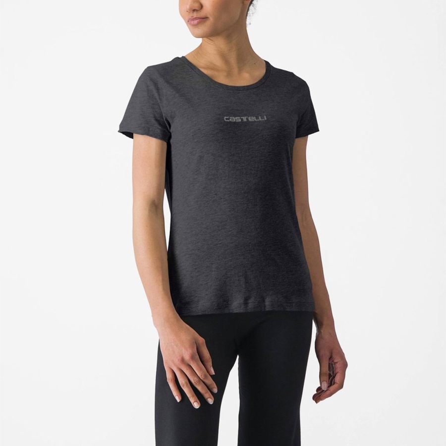 Casual Castelli CASTELLI CLASSICO W TEE Donna Nere | 03957LAGB