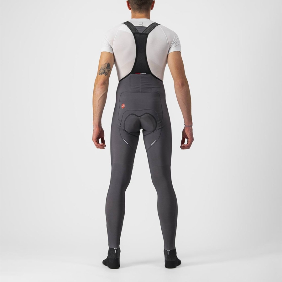 Collant Con Pettorina Castelli FREE AERO RC Uomo Grigie Scuro | 83109AFUN