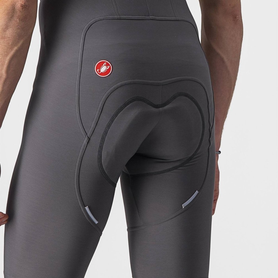 Collant Con Pettorina Castelli FREE AERO RC Uomo Grigie Scuro | 83109AFUN