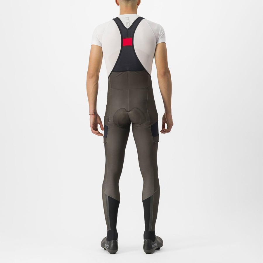 Collant Con Pettorina Castelli UNLIMITED TRAIL Uomo Nere | 51469UVXR