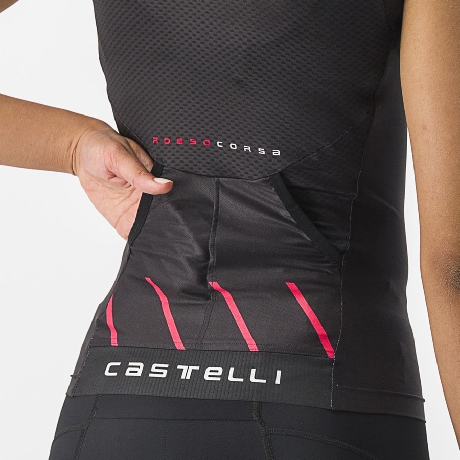 Completo Castelli FREE 2 W TRI SINGLET Donna Nere | 37251CMNS