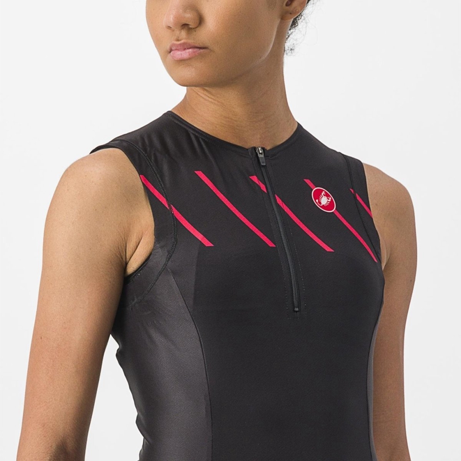 Completo Castelli FREE 2 W TRI SINGLET Donna Nere | 37251CMNS