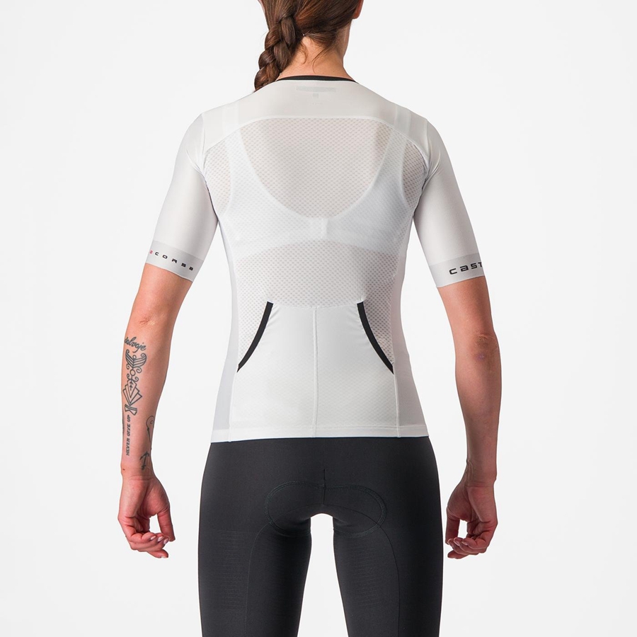 Completo Castelli FREE SPEED 2 W RACE TOP Donna Bianche Nere | 03961XYHA