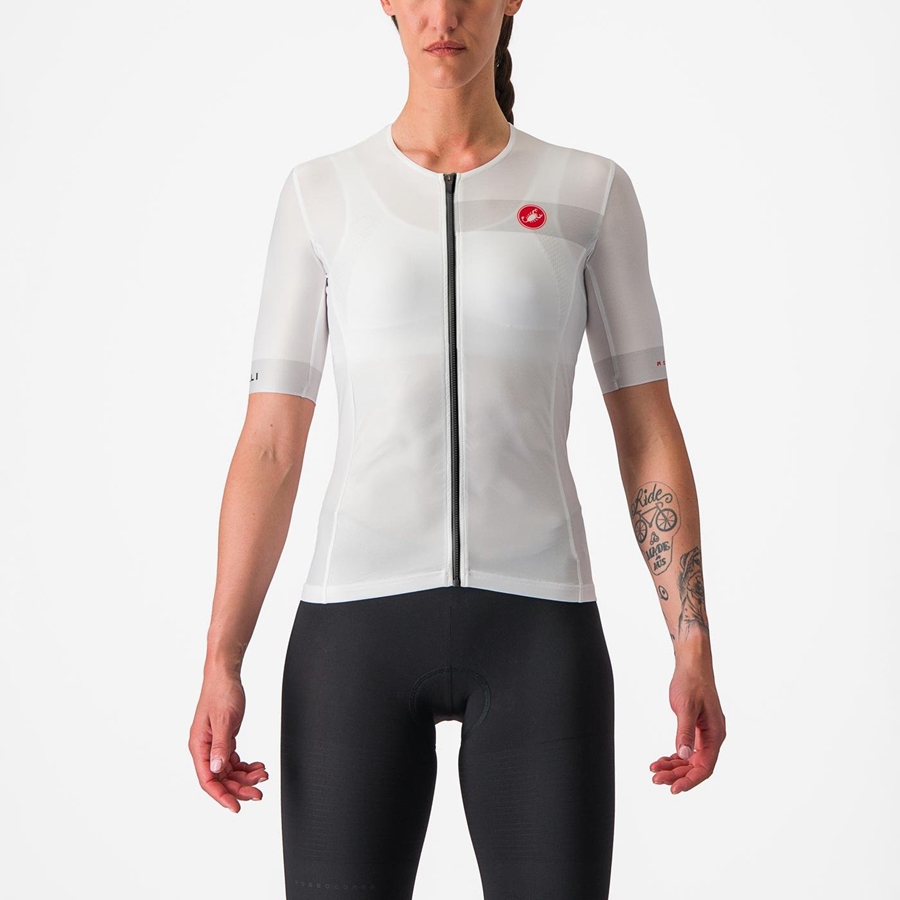 Completo Castelli FREE SPEED 2 W RACE TOP Donna Bianche Nere | 03961XYHA