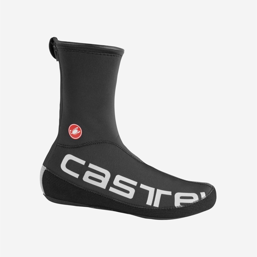 Copriscarpe Castelli DILUVIO UL Uomo Nere Argento | 69140UVQN