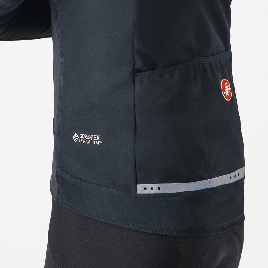 Giacche Castelli PERFETTO RoS 2 CONVERTIBLE Uomo Nere Nere | 70952FENS