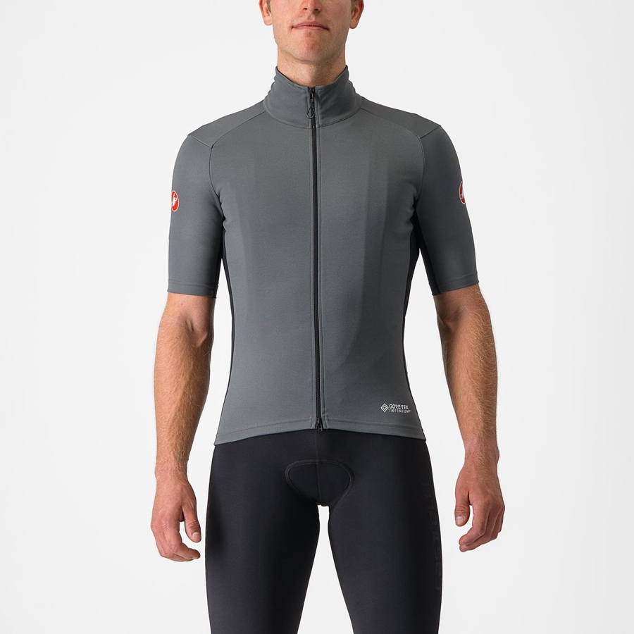 Giacche Castelli PERFETTO RoS 2 WIND Uomo Grigie | 72569LTDI