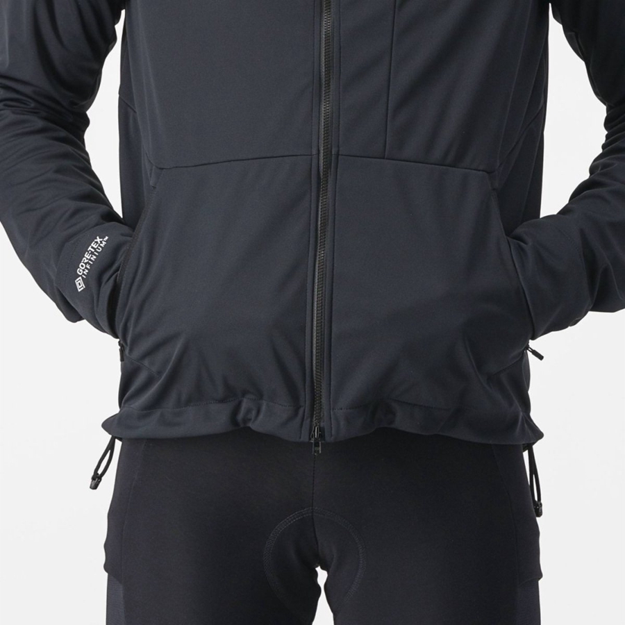 Giacche Castelli TRAIL HOODIE Uomo Nere | 98065ARUW