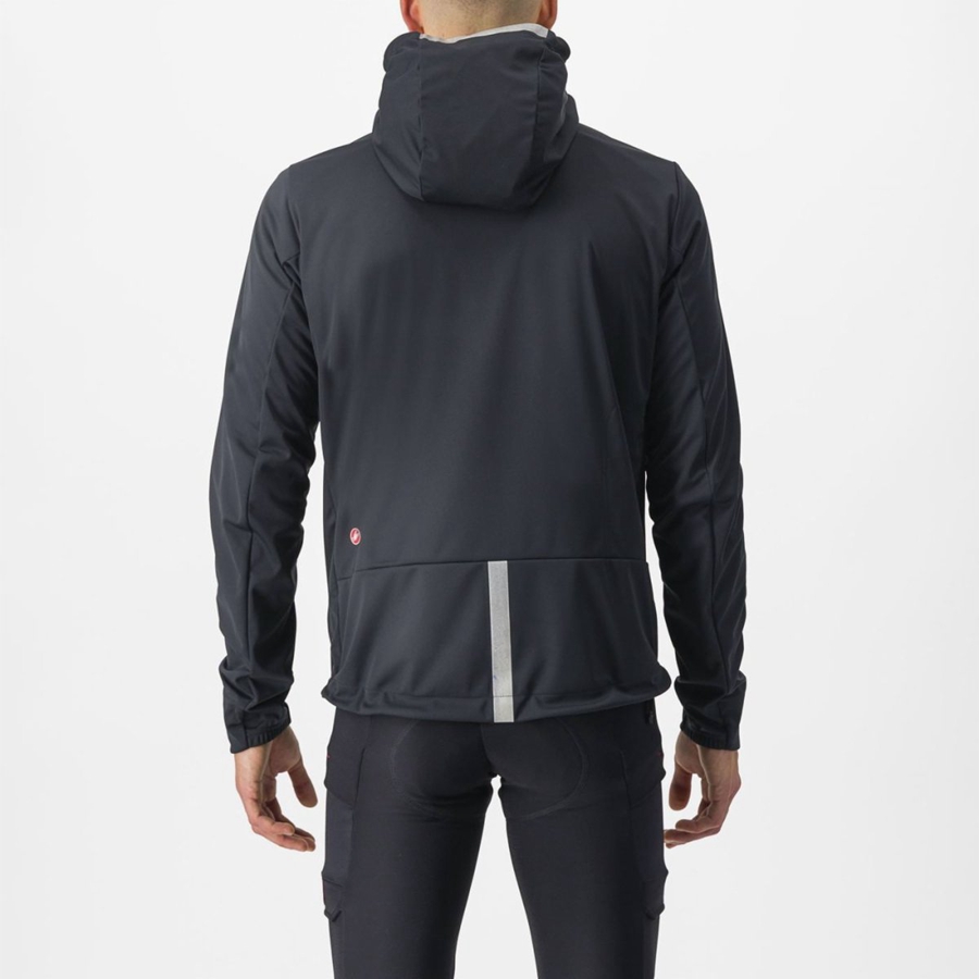 Giacche Castelli TRAIL HOODIE Uomo Nere | 98065ARUW