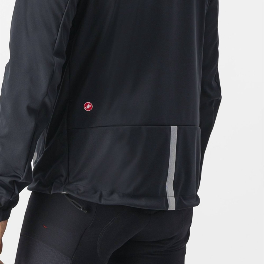 Giacche Castelli TRAIL HOODIE Uomo Nere | 98065ARUW