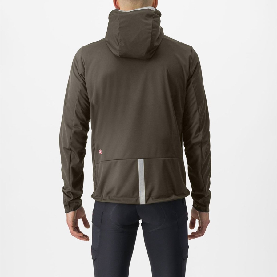 Giacche Castelli TRAIL HOODIE Uomo Verdi | 64591WQBU