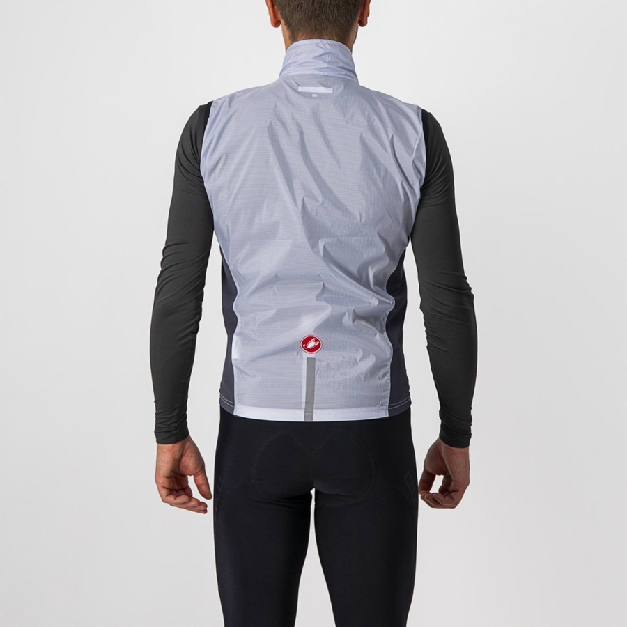 Gilet Castelli SQUADRA STRETCH Uomo Argento Grigie Grigie Scuro | 09165FLOQ