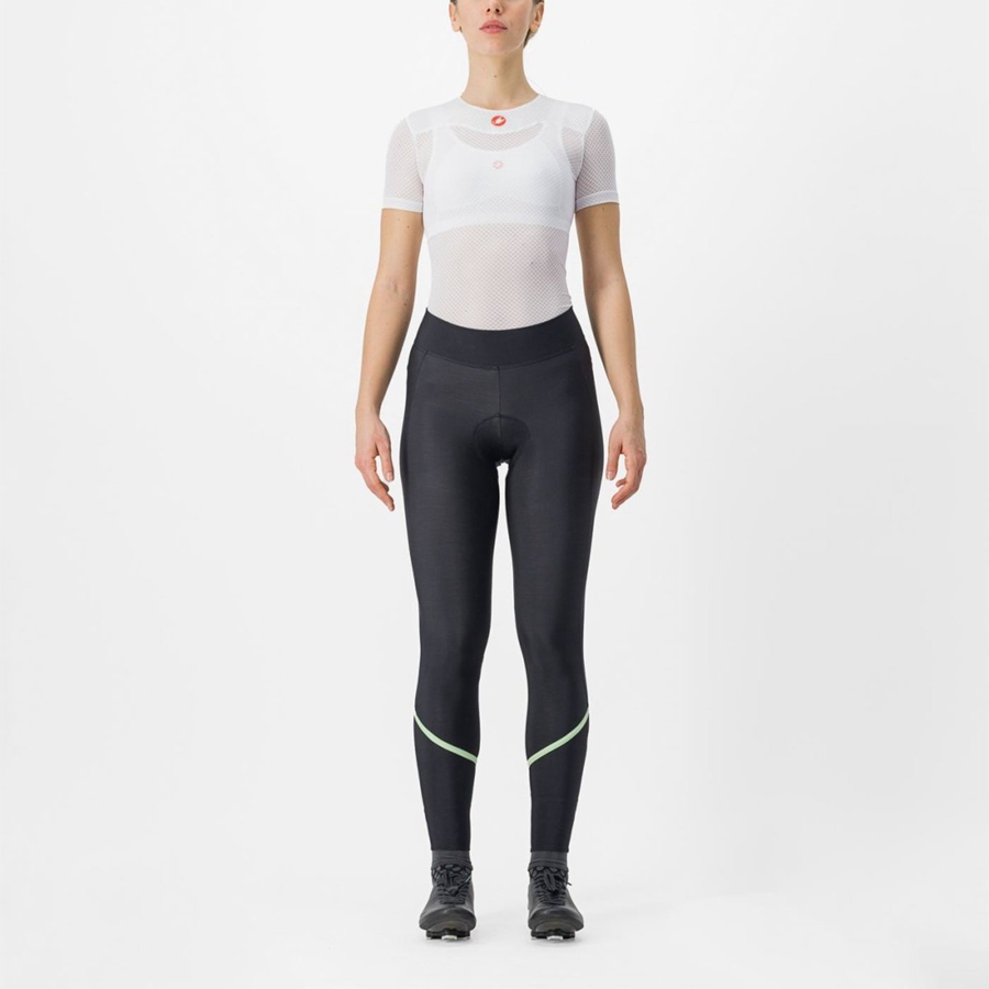 Leggings Castelli VELOCISSIMA THERMAL Donna Nere Menta Nere | 42815LDVQ