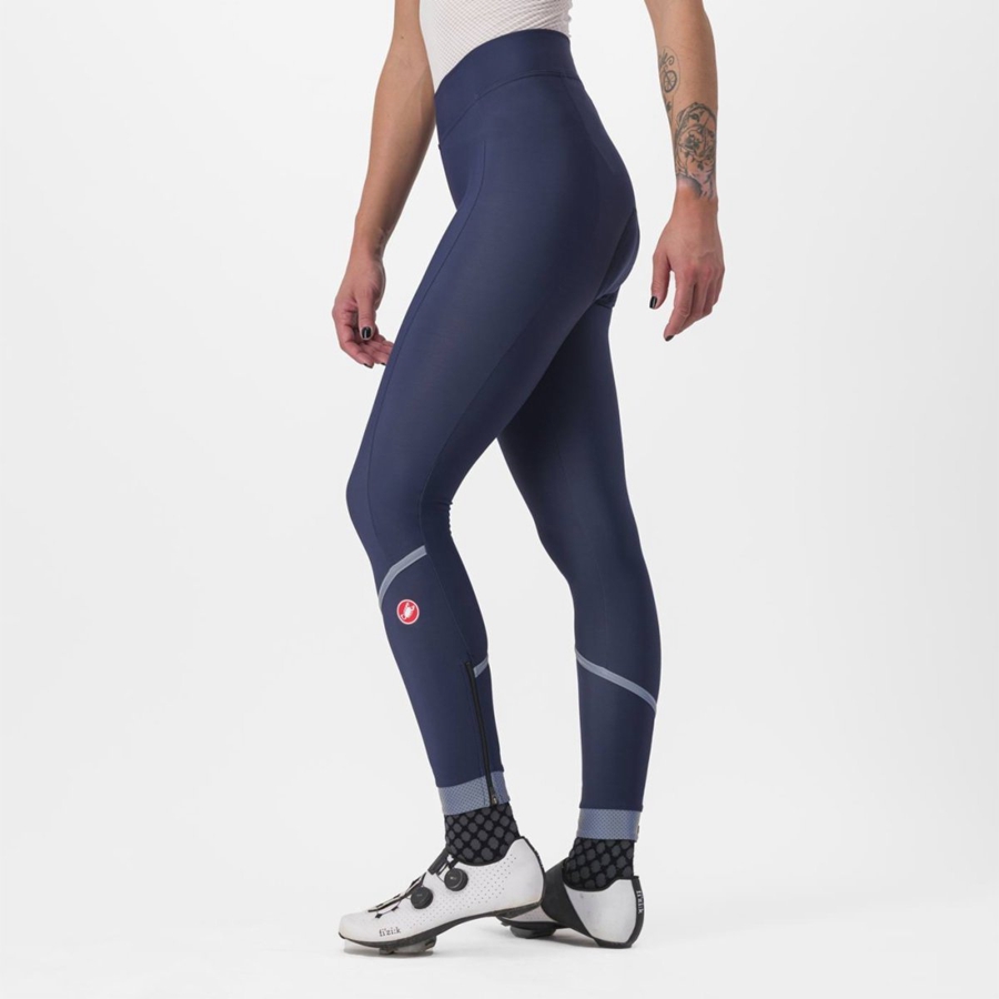 Leggings Castelli VELOCISSIMA THERMAL Donna Blu Argento | 51067BCFO