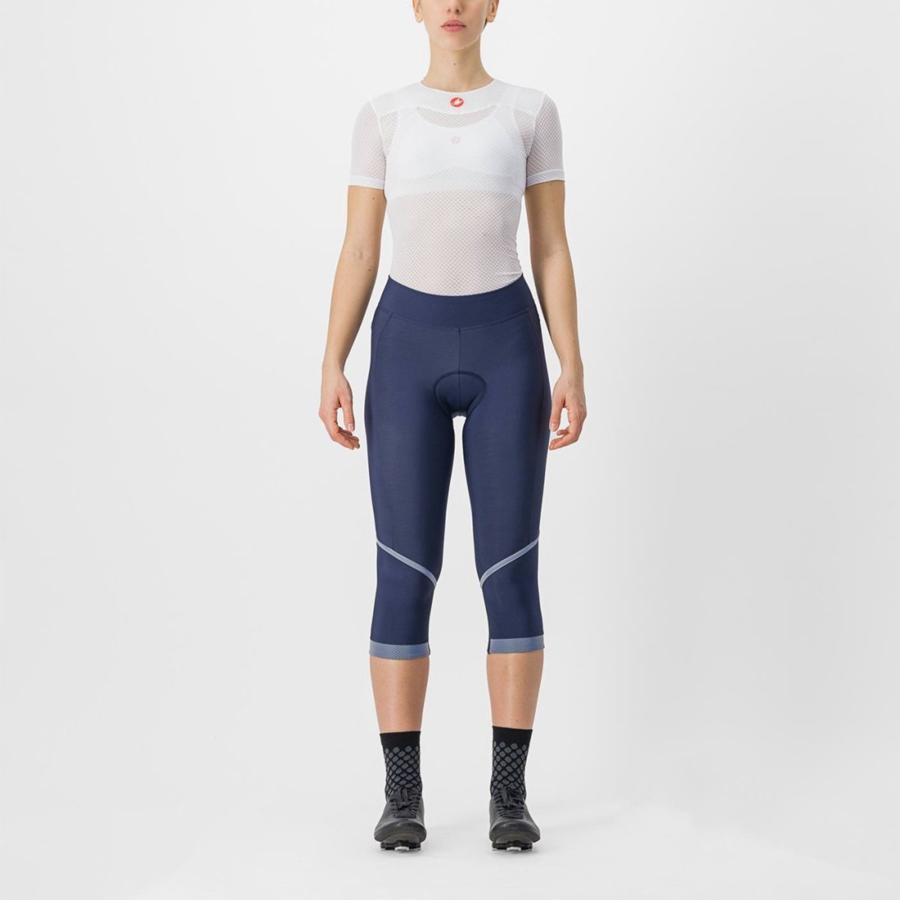 Leggings Castelli VELOCISSIMA THERMAL KNICKER Donna Blu Argento | 85924BTMQ