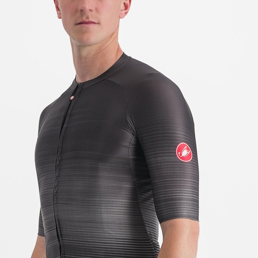 Maglia Castelli AERO RACE 6.0 Uomo Nere | 56298QUKA