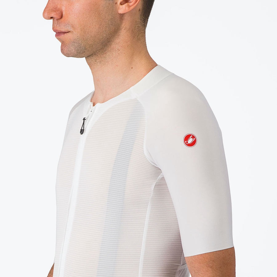 Maglia Castelli AERO RACE 7.0 Uomo Bianche | 81394UKXS