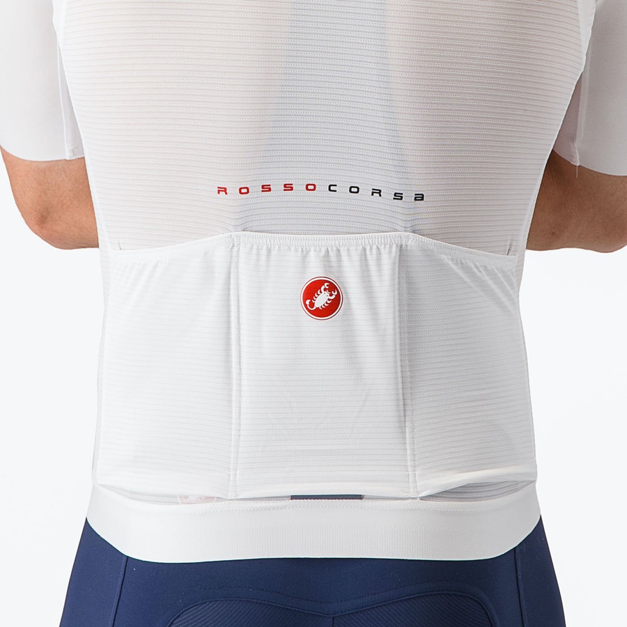 Maglia Castelli AERO RACE 7.0 Uomo Bianche | 81394UKXS