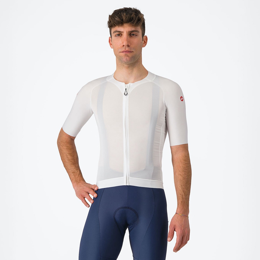 Maglia Castelli AERO RACE 7.0 Uomo Bianche | 81394UKXS