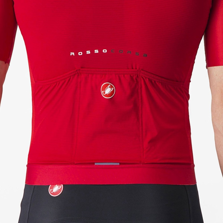 Maglia Castelli AERO RACE 7.0 Uomo Rosse | 05362AYWI