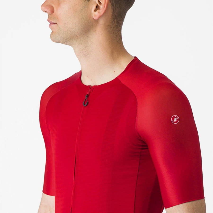 Maglia Castelli AERO RACE 7.0 Uomo Rosse | 05362AYWI