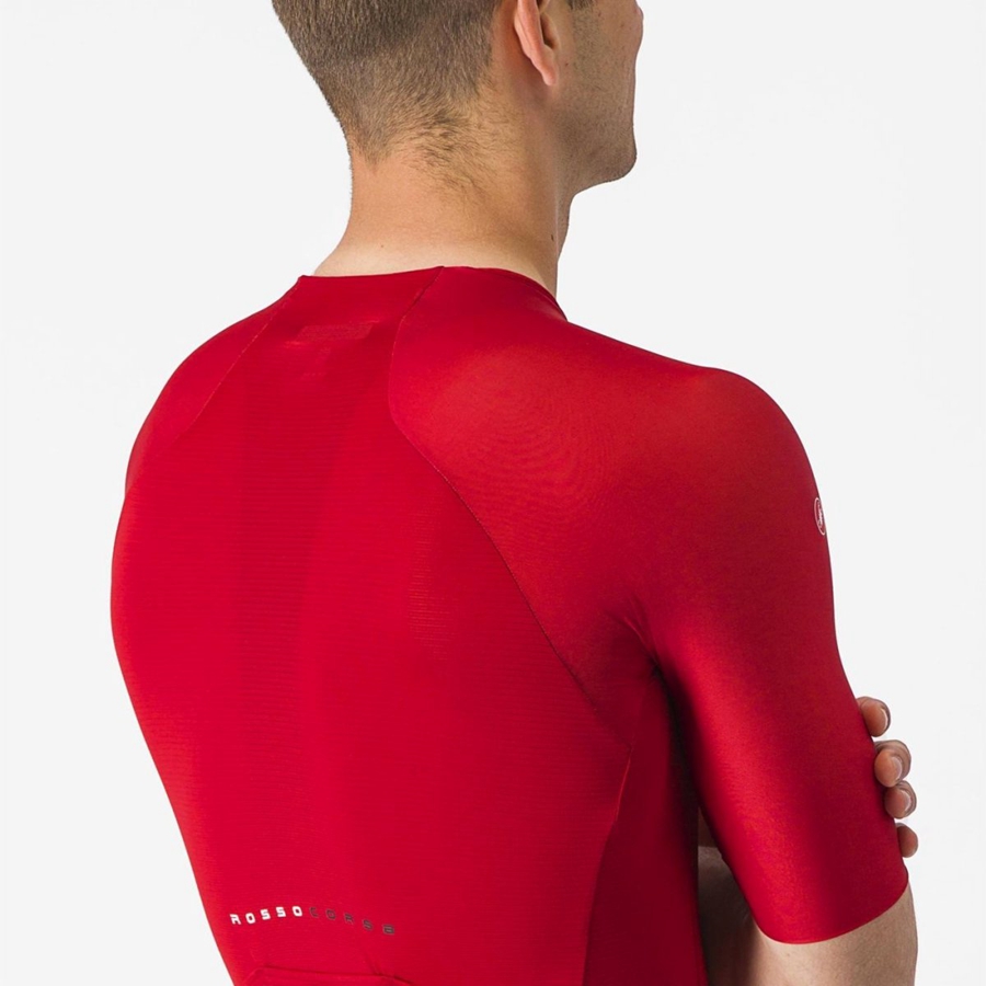 Maglia Castelli AERO RACE 7.0 Uomo Rosse | 05362AYWI