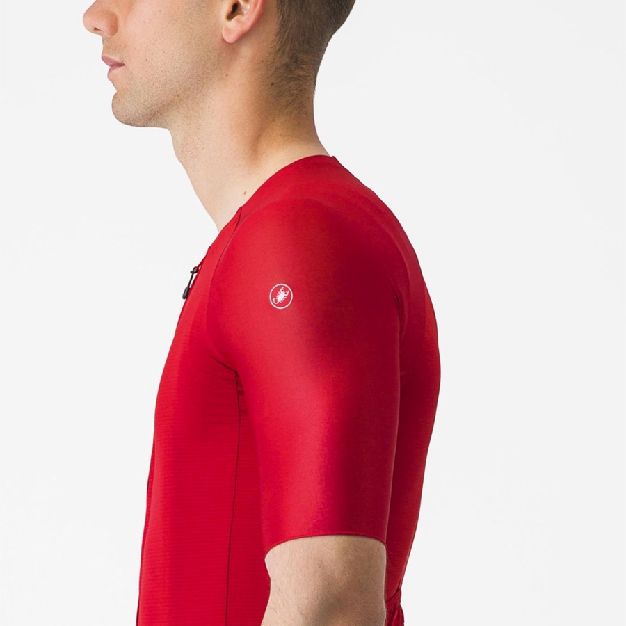 Maglia Castelli AERO RACE 7.0 Uomo Rosse | 05362AYWI