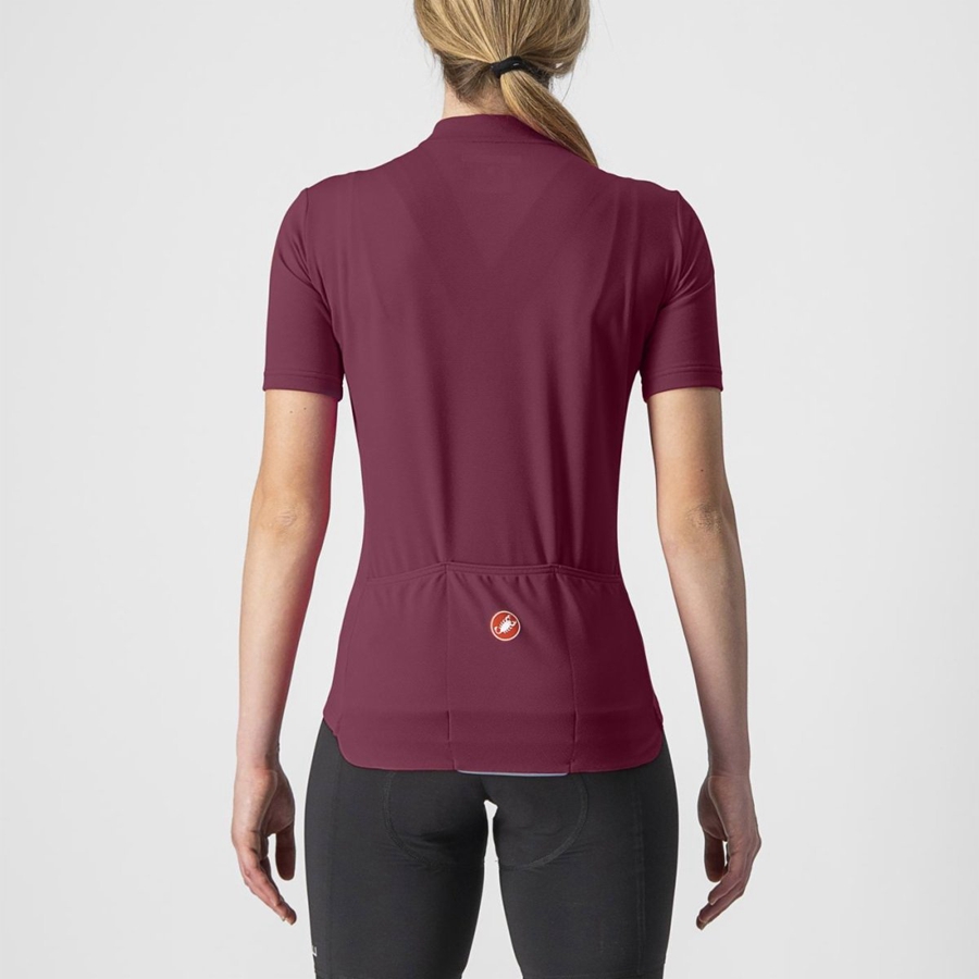 Maglia Castelli ANIMA 3 Donna Bordeaux Rosse | 91432SXKP